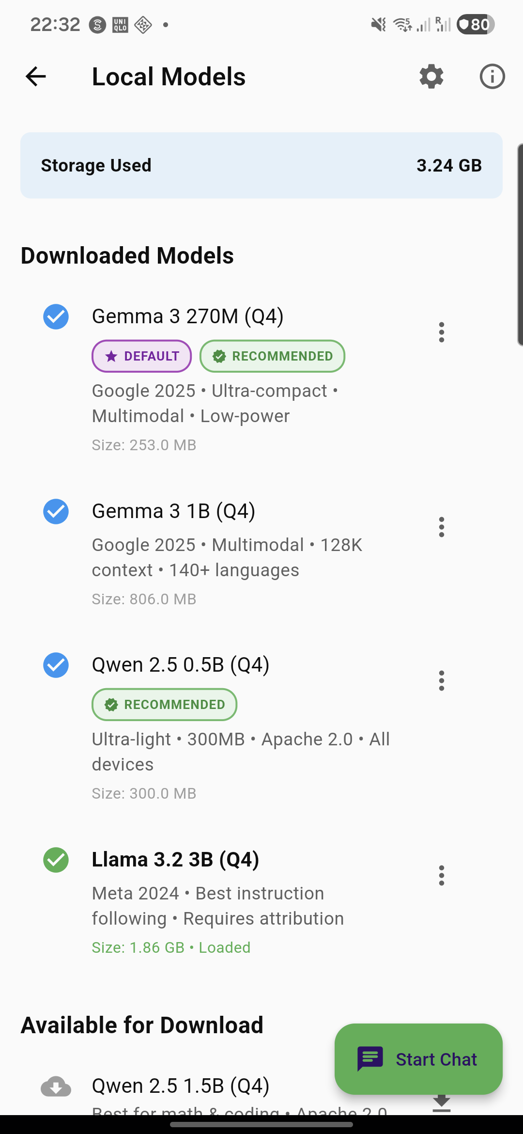 FluentAI model selection